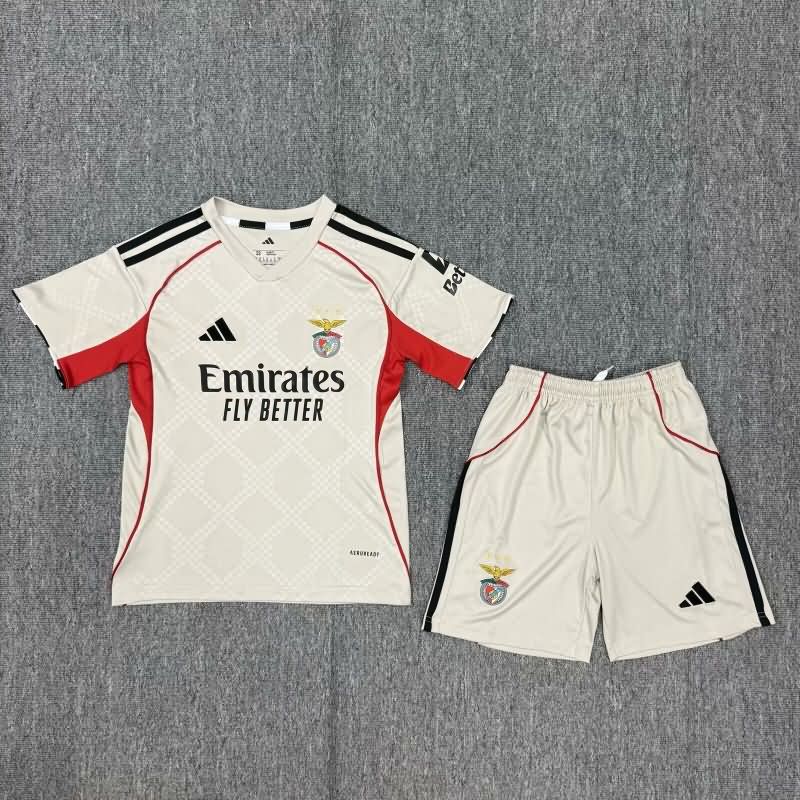 25/26 Benfica Away Kids Soccer Jersey And Shorts 25/26 Benfica Away Kids Soccer Jersey And Shorts