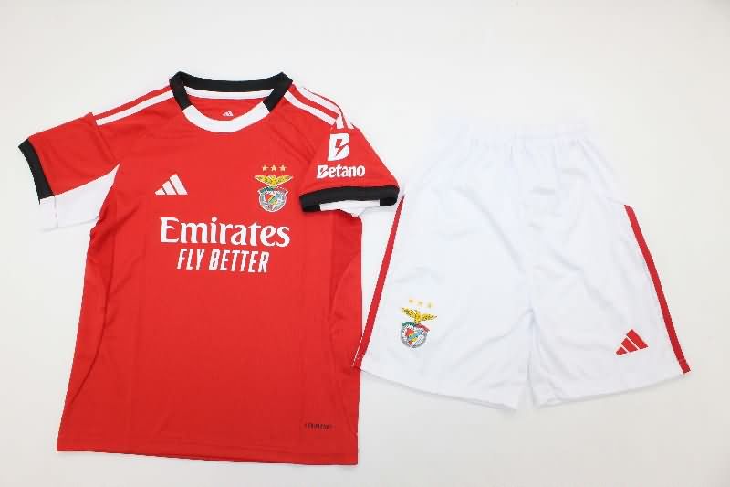 25/26 Benfica Home Kids Soccer Jersey And Shorts 25/26 Benfica Home Kids Soccer Jersey And Shorts