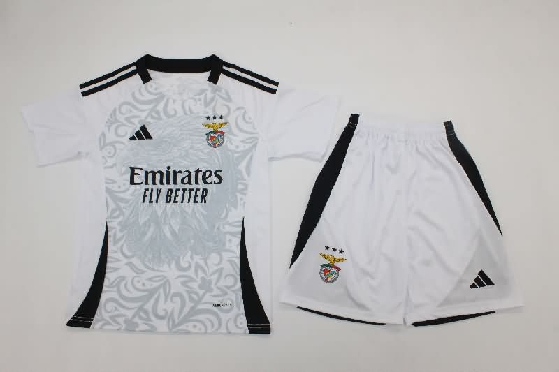 25/26 Benfica White Kids Soccer Jersey And Shorts 25/26 Benfica White Kids Soccer Jersey And Shorts