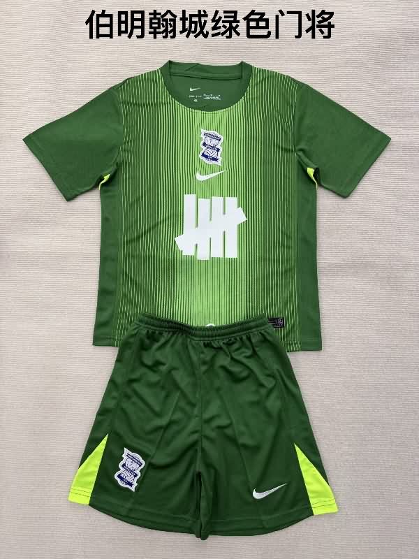 25/26 Birmingham City Goalkeeper Green Kids Soccer Jersey And Shorts 25/26 Birmingham City Goalkeeper Green Kids Soccer Jersey And Shorts