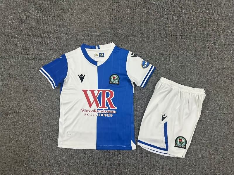 25/26 Blackburn Home Kids Soccer Jersey And Shorts 25/26 Blackburn Home Kids Soccer Jersey And Shorts