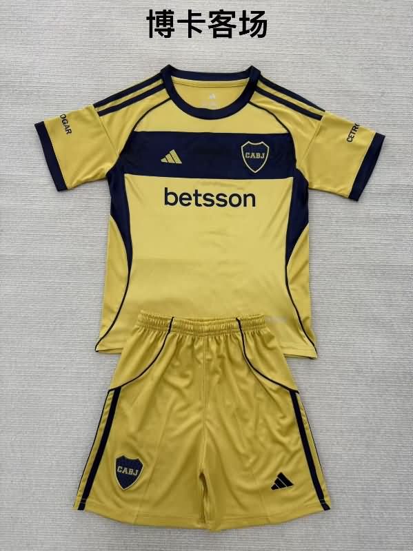 25/26 Boca Juniors Away Kids Soccer Jersey And Shorts 25/26 Boca Juniors Away Kids Soccer Jersey And Shorts