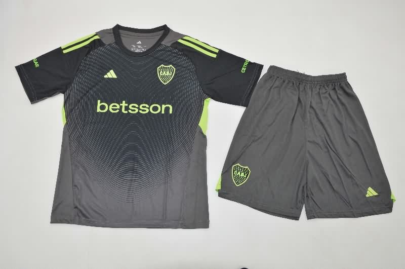 25/26 Boca Juniors Goalkeeper Black Kids Soccer Jersey And Shorts 25/26 Boca Juniors Goalkeeper Black Kids Soccer Jersey And Shorts