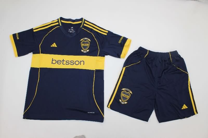 25/26 Boca Juniors Home Kids Soccer Jersey And Shorts 25/26 Boca Juniors Home Kids Soccer Jersey And Shorts