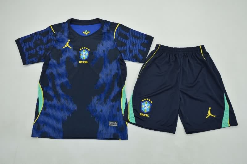 2026 Brazil Away Kids Soccer Jersey And Shorts 2026 Brazil Away Kids Soccer Jersey And Shorts