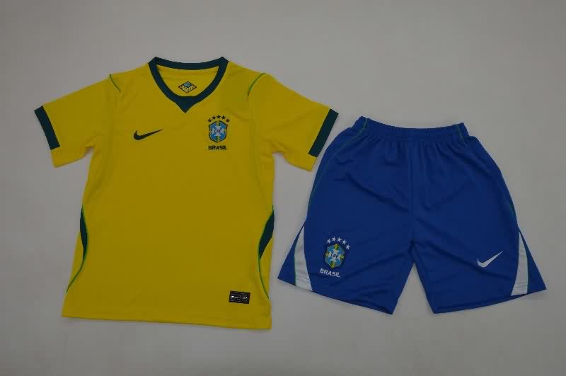 2026 Brazil Home Kids Soccer Jersey And Shorts 2026 Brazil Home Kids Soccer Jersey And Shorts