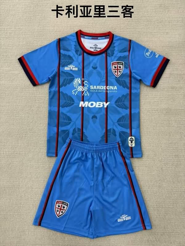 25/26 Cagliari Third Kids Soccer Jersey And Shorts 25/26 Cagliari Third Kids Soccer Jersey And Shorts