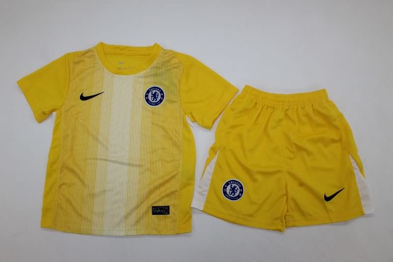 25/26 Chelsea Goalkeeper Yellow Kids Soccer Jersey And Shorts 25/26 Chelsea Goalkeeper Yellow Kids Soccer Jersey And Shorts