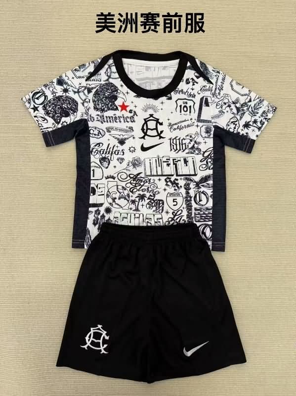 25/26 Club America Training Kids Soccer Jersey And Shorts 25/26 Club America Training Kids Soccer Jersey And Shorts