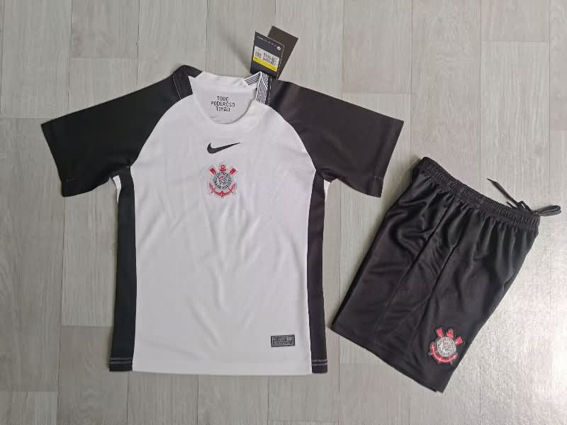 2025 Corinthians Home Kids Soccer Jersey And Shorts 2025 Corinthians Home Kids Soccer Jersey And Shorts