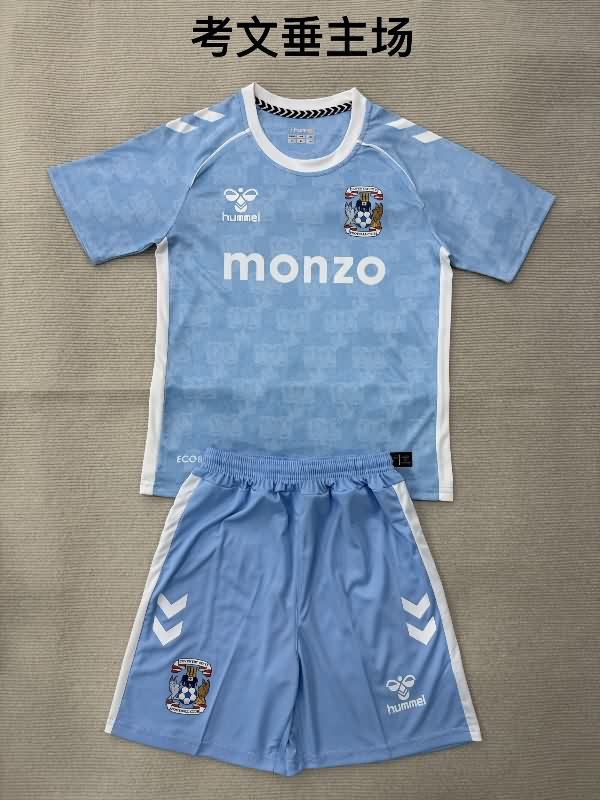 25/26 Coventry City Home Kids Soccer Jersey And Shorts 25/26 Coventry City Home Kids Soccer Jersey And Shorts