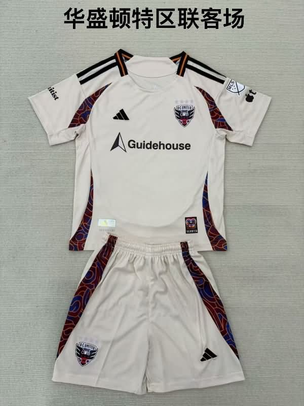 2025 DC United Away Kids Soccer Jersey And Shorts 2025 DC United Away Kids Soccer Jersey And Shorts
