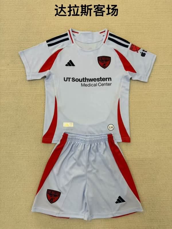 2025 FC Dallas Away Kids Soccer Jersey And Shorts 2025 FC Dallas Away Kids Soccer Jersey And Shorts