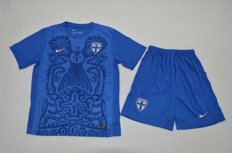 2025 Finland Home Kids Soccer Jersey And Shorts 2025 Finland Home Kids Soccer Jersey And Shorts