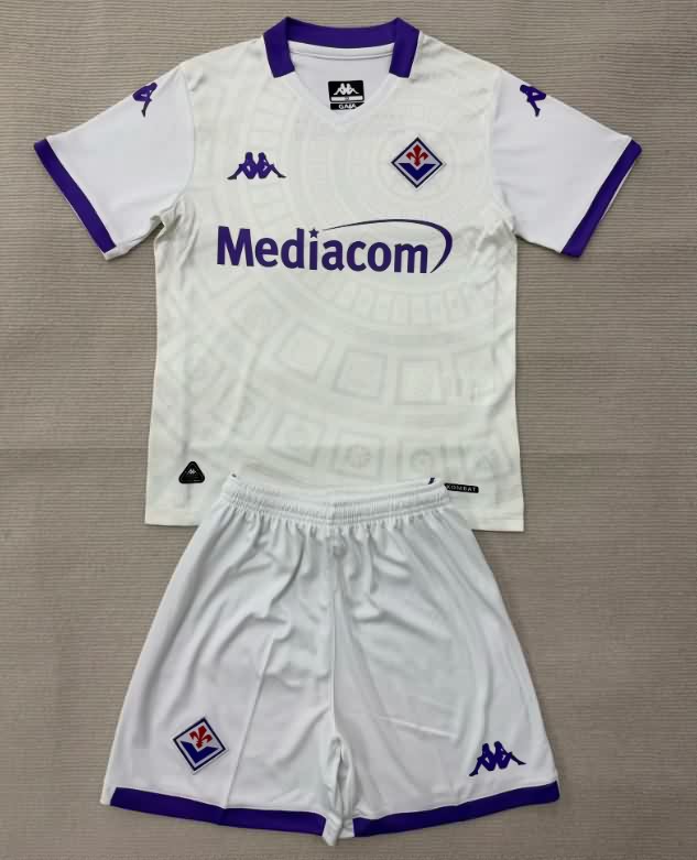 25/26 Fiorentina Away Kids Soccer Jersey And Shorts 25/26 Fiorentina Away Kids Soccer Jersey And Shorts