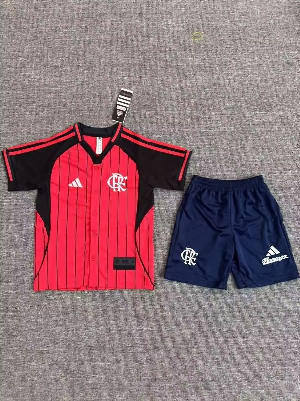 2025 Flamengo Travel Kids Soccer Jersey And Shorts 2025 Flamengo Travel Kids Soccer Jersey And Shorts