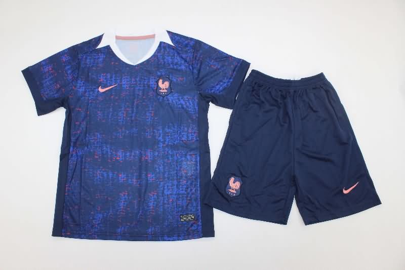 2025 France Home Kids Soccer Jersey And Shorts 2025 France Home Kids Soccer Jersey And Shorts