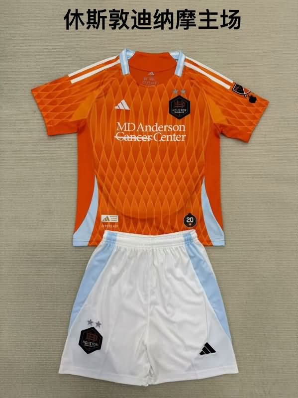 2025 Houston Dynamo Home Kids Soccer Jersey And Shorts 2025 Houston Dynamo Home Kids Soccer Jersey And Shorts