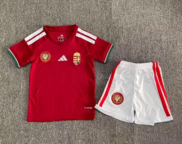 2026 Hungary Home Kids Soccer Jersey And Shorts 2026 Hungary Home Kids Soccer Jersey And Shorts