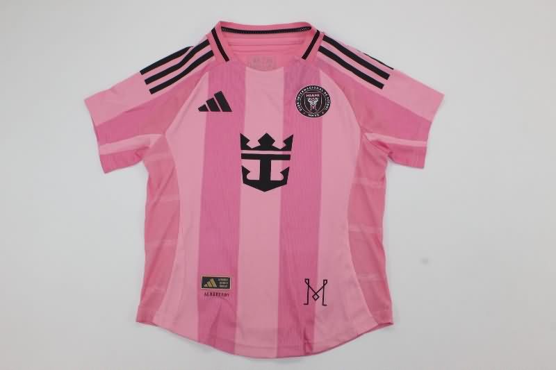 2025 Inter Miami Home Kids Soccer Jersey And Shorts (Player)