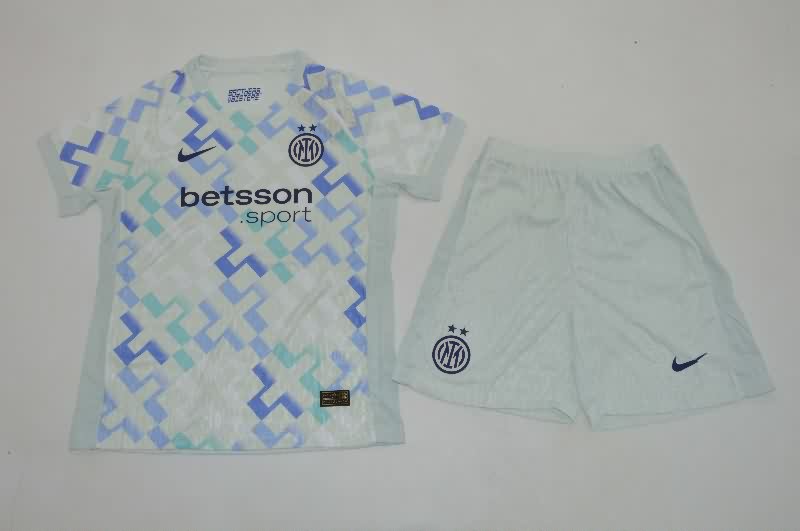 25/26 Inter Milan Away Kids Soccer Jersey And Shorts (Player) 25/26 Inter Milan Away Kids Soccer Jersey And Shorts (Player)