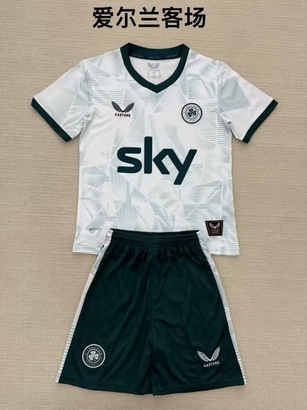 2025 Ireland Away Kids Soccer Jersey And Shorts 2025 Ireland Away Kids Soccer Jersey And Shorts