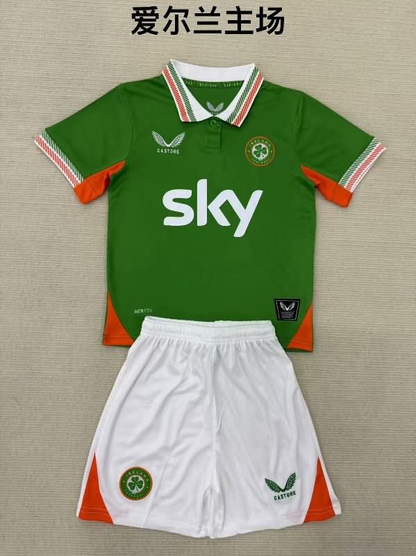 2025 Ireland Home Kids Soccer Jersey And Shorts 2025 Ireland Home Kids Soccer Jersey And Shorts