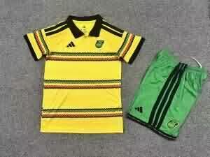 2026 Jamaica Home Kids Soccer Jersey And Shorts 2026 Jamaica Home Kids Soccer Jersey And Shorts