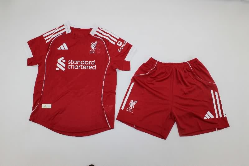 25/26 Liverpool Home Kids Soccer Jersey And Shorts (Player) 25/26 Liverpool Home Kids Soccer Jersey And Shorts (Player)