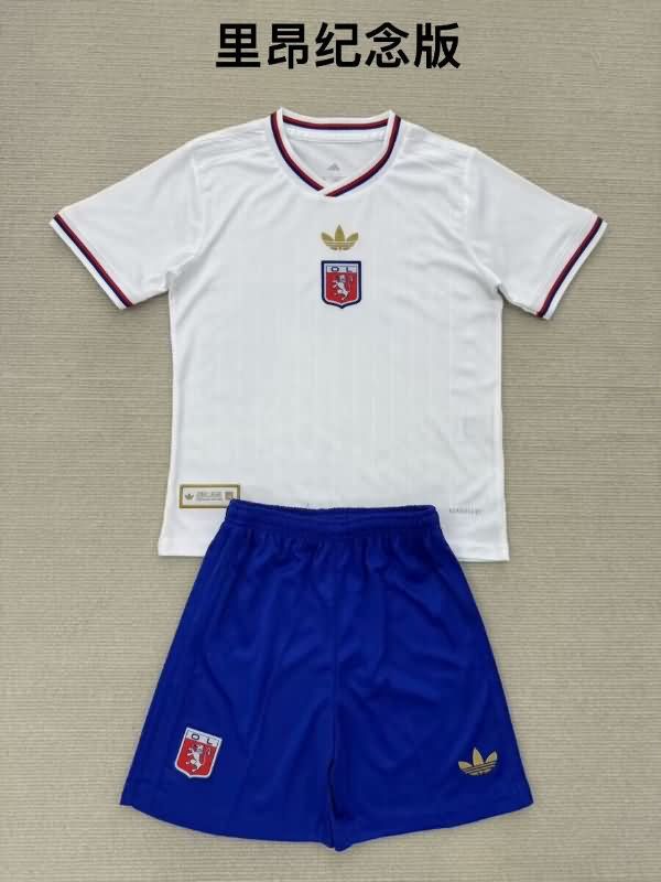 25/26 Lyon 75th Anniversary Kids Soccer Jersey And Shorts 25/26 Lyon 75th Anniversary Kids Soccer Jersey And Shorts