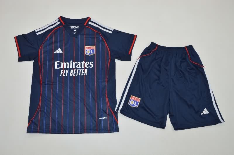 25/26 Lyon Away Kids Soccer Jersey And Shorts 25/26 Lyon Away Kids Soccer Jersey And Shorts