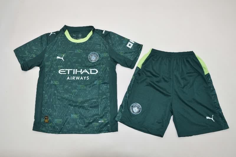 25/26 Manchester City Fourth Kids Soccer Jersey And Shorts 25/26 Manchester City Fourth Kids Soccer Jersey And Shorts