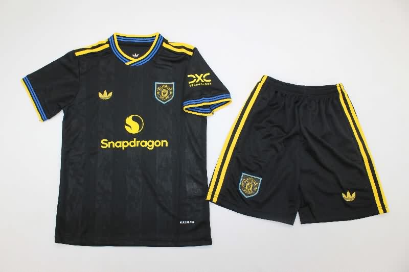 25/26 Manchester United Third Kids Soccer Jersey And Shorts 25/26 Manchester United Third Kids Soccer Jersey And Shorts