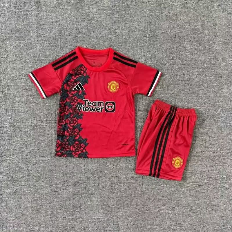 25/26 Manchester United Training Kids Soccer Jersey And Shorts 25/26 Manchester United Training Kids Soccer Jersey And Shorts