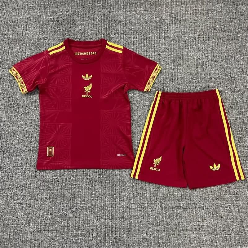 2025 Mexico Red Kids Soccer Jersey And Shorts 2025 Mexico Red Kids Soccer Jersey And Shorts