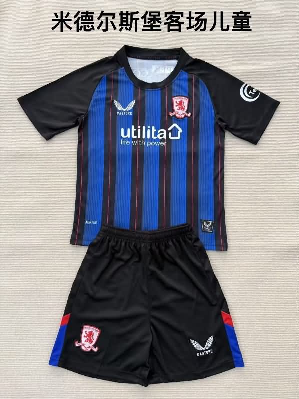 25/26 Middlesbrough Away Kids Soccer Jersey And Shorts 25/26 Middlesbrough Away Kids Soccer Jersey And Shorts