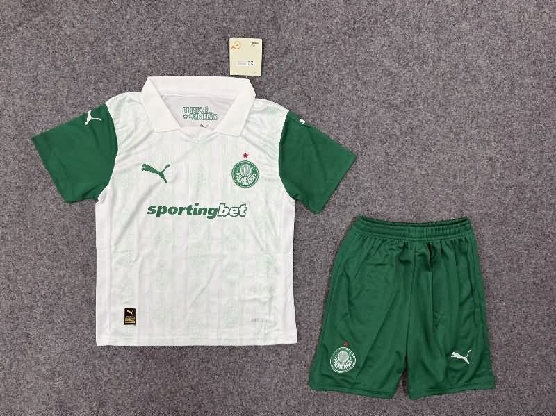 2025 Palmeiras Away Kids Soccer Jersey And Shorts