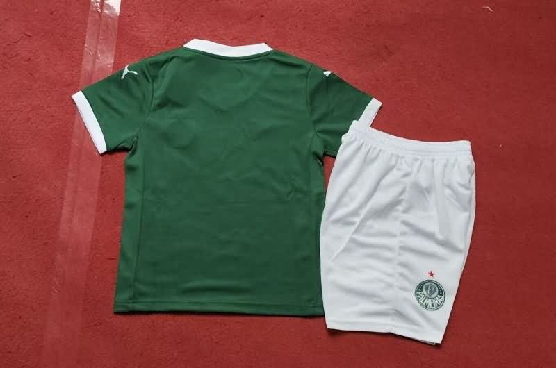 2025 Palmeiras Home Kids Soccer Jersey And Shorts