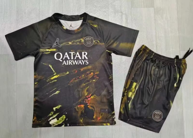 25/26 Paris St Germain Fifth Kids Soccer Jersey And Shorts 25/26 Paris St Germain Fifth Kids Soccer Jersey And Shorts