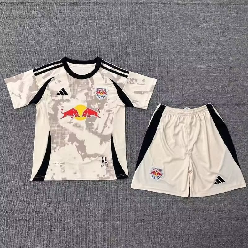 2025 RB New York Away Kids Soccer Jersey And Shorts