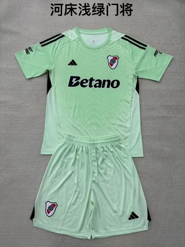 25/26 River Plate Goalkeeper Green Kids Soccer Jersey And Shorts 25/26 River Plate Goalkeeper Green Kids Soccer Jersey And Shorts