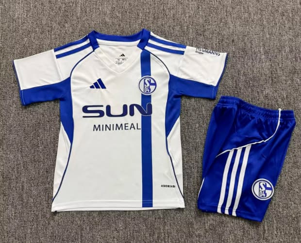 25/26 Schalke 04 Away Kids Soccer Jersey And Shorts 25/26 Schalke 04 Away Kids Soccer Jersey And Shorts