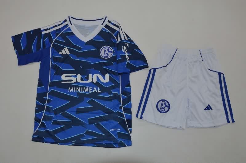 25/26 Schalke 04 Home Kids Soccer Jersey And Shorts 25/26 Schalke 04 Home Kids Soccer Jersey And Shorts