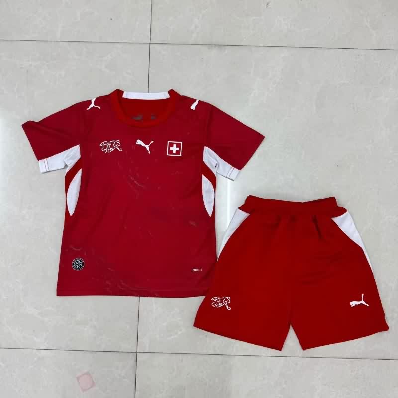 2026 Switzerland World Cup Home Kids Soccer Jersey And Shorts 2026 Switzerland World Cup Home Kids Soccer Jersey And Shorts