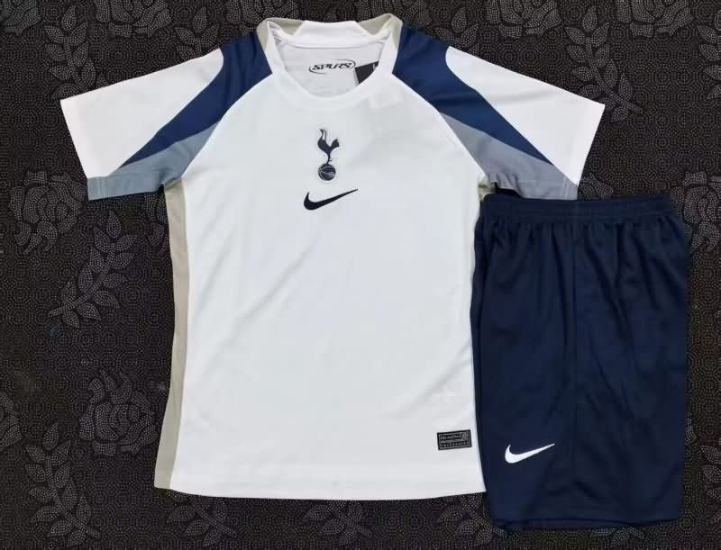 25/26 Tottenham Hotspur Home Kids Soccer Jersey And Shorts Leaked