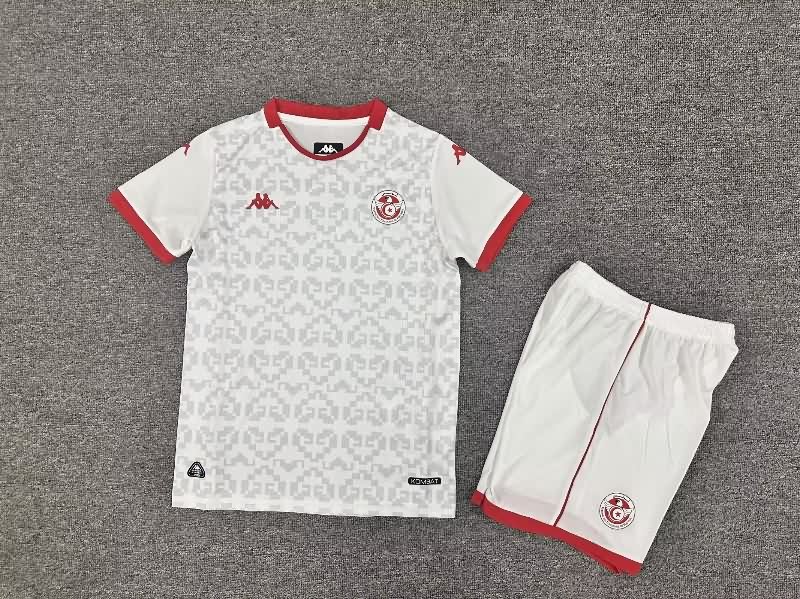 25/26 Tunisia Away Kids Soccer Jersey And Shorts 25/26 Tunisia Away Kids Soccer Jersey And Shorts