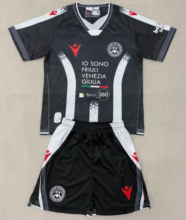25/26 Udinese Home Kids Soccer Jersey And Shorts 25/26 Udinese Home Kids Soccer Jersey And Shorts