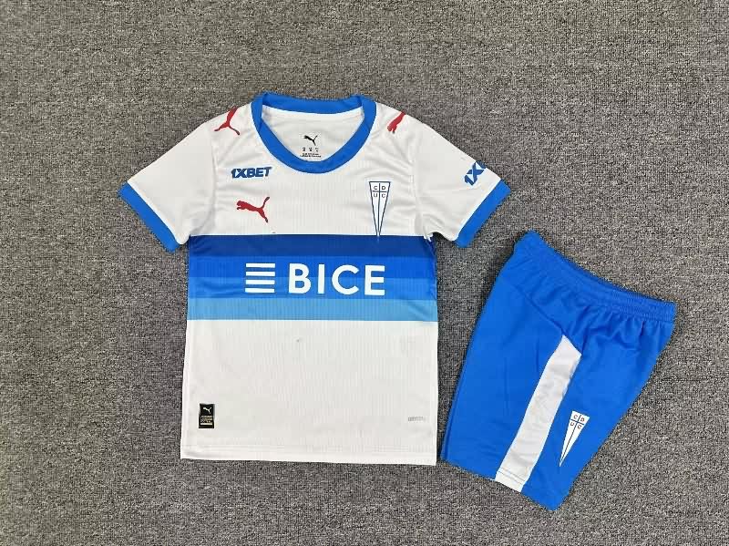 2026 Universidad Catolica Home Kids Soccer Jersey And Shorts 2026 Universidad Catolica Home Kids Soccer Jersey And Shorts