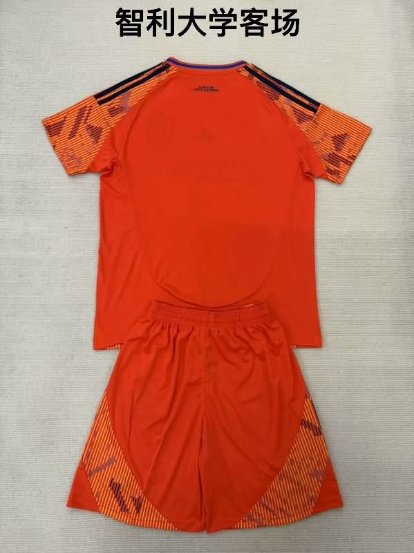 2025 Universidad Chile Away Kids Soccer Jersey And Shorts