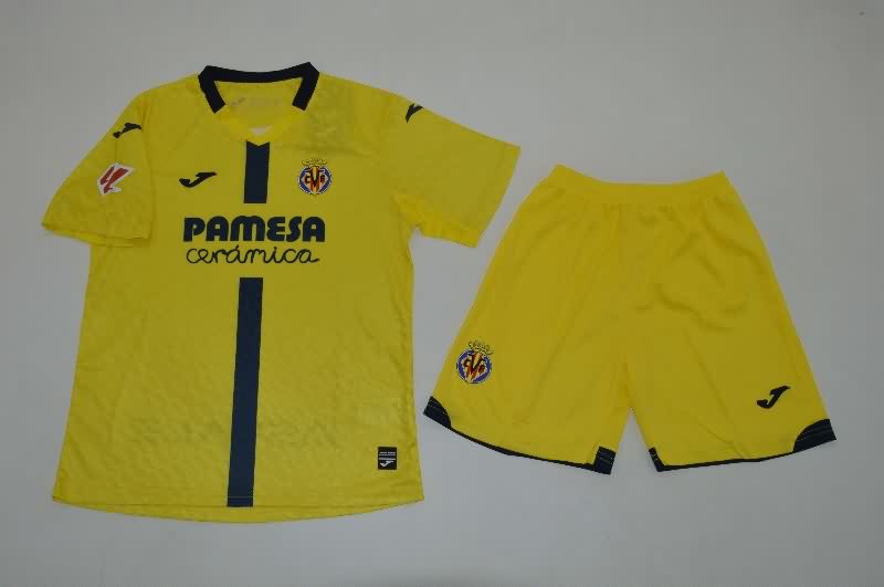 25/26 Villarreal Home Kids Soccer Jersey And Shorts 25/26 Villarreal Home Kids Soccer Jersey And Shorts